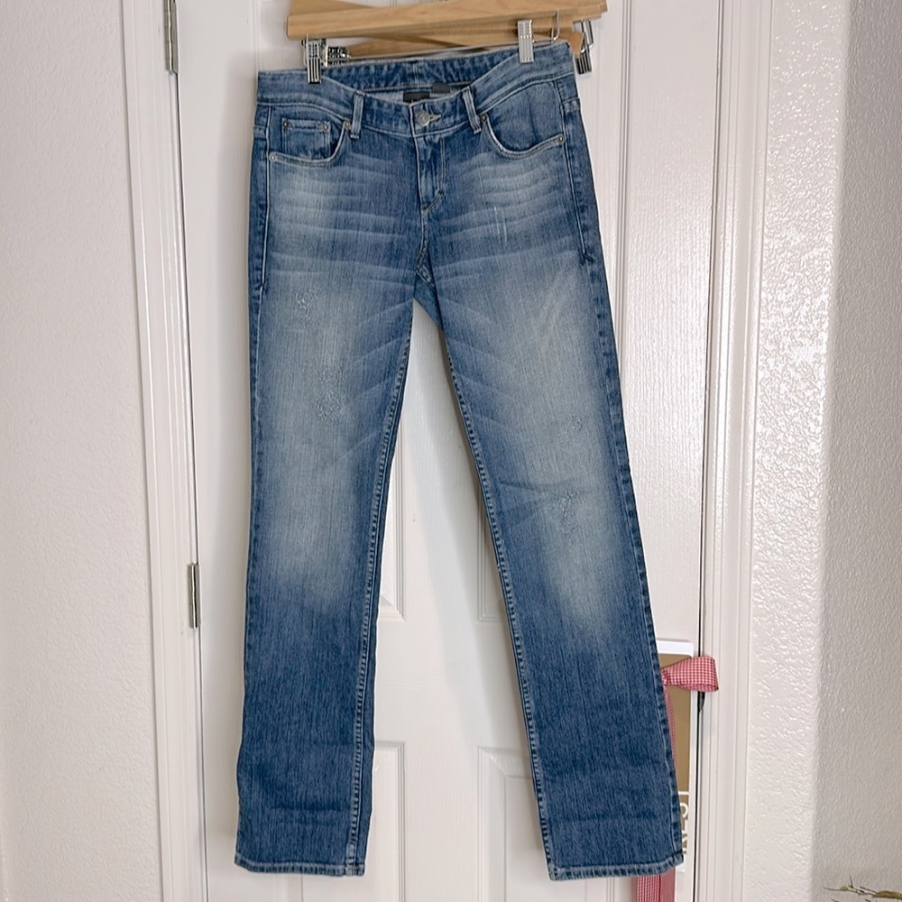 Armani Exchange straight leg vintage blue wash jeans size 4 Reg